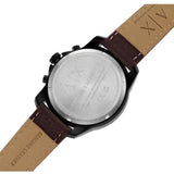 Buy Shop Armani Exchange Outerbanks Chronograph Black Dial Brown Leather Strap Watch For Men - AX1732 USA Online