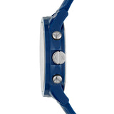 Buy Shop Armani Exchange Outerbanks Chronograph Blue Dial Blue Silicone Strap Watch For Men - AX1327 USA Online