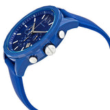 Buy Shop Armani Exchange Outerbanks Chronograph Blue Dial Blue Silicone Strap Watch For Men - AX1327 USA Online