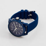 Buy Shop Armani Exchange Outerbanks Chronograph Blue Dial Blue Silicone Strap Watch For Men - AX1327 USA Online