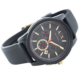 Buy Shop Armani Exchange Outerbanks Chronograph Blue Dial Blue Silicone Strap Watch For Men - AX1335 USA Online