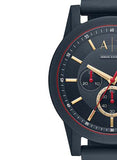 Buy Shop Armani Exchange Outerbanks Chronograph Blue Dial Blue Silicone Strap Watch For Men - AX1335 USA Online