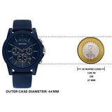 Buy Shop Armani Exchange Outerbanks Chronograph Blue Dial Blue Silicone Strap Watch For Men - AX7128 USA Online