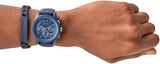 Buy Shop Armani Exchange Outerbanks Chronograph Blue Dial Blue Silicone Strap Watch For Men - AX7128 USA Online