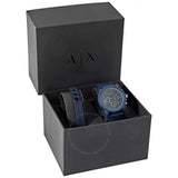 Buy Shop Armani Exchange Outerbanks Chronograph Blue Dial Blue Silicone Strap Watch For Men - AX7128 USA Online