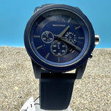 Buy Shop Armani Exchange Outerbanks Chronograph Blue Dial Blue Silicone Strap Watch For Men - AX7128 USA Online