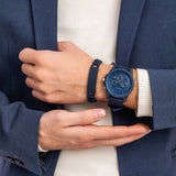 Buy Shop Armani Exchange Outerbanks Chronograph Blue Dial Blue Silicone Strap Watch For Men - AX7128 USA Online