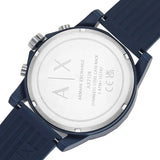 Buy Shop Armani Exchange Outerbanks Chronograph Blue Dial Blue Silicone Strap Watch For Men - AX7128 USA Online