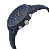 Buy Shop Armani Exchange Outerbanks Chronograph Blue Dial Blue Silicone Strap Watch For Men - AX7128 USA Online