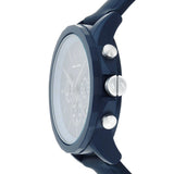 Buy Shop Armani Exchange Outerbanks Chronograph Blue Dial Blue Silicone Strap Watch For Men - AX7128 USA Online