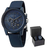 Buy Shop Armani Exchange Outerbanks Chronograph Blue Dial Blue Silicone Strap Watch For Men - AX7128 USA Online