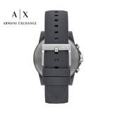Buy Shop Armani Exchange Outerbanks Chronograph Grey Dial Grey Silicone Strap Watch For Men - AX7123 USA Online