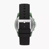 Buy Shop Armani Exchange Outerbanks Chronograph Grey Dial Grey Silicone Strap Watch For Men - AX7123 USA Online