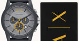 Buy Shop Armani Exchange Outerbanks Chronograph Grey Dial Grey Silicone Strap Watch For Men - AX7123 USA Online