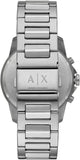 Buy Shop Armani Exchange Outerbanks Chronograph Silver Dial Silver Steel Strap Watch For Men - AX7141 USA Online