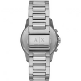Buy Shop Armani Exchange Outerbanks Chronograph Silver Dial Silver Steel Strap Watch For Men - AX7141 USA Online