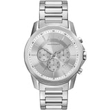 Buy Shop Armani Exchange Outerbanks Chronograph Silver Dial Silver Steel Strap Watch For Men - AX7141 USA Online