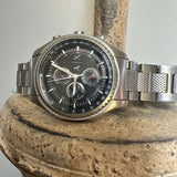 Buy Shop Armani Exchange The Driver Chronograph Black Dial Silver Steel Strap Watch For Men - AX1612 USA Online