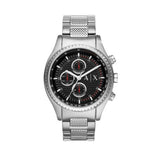 Buy Shop Armani Exchange The Driver Chronograph Black Dial Silver Steel Strap Watch For Men - AX1612 USA Online
