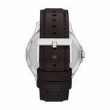 Buy Shop Armani Exchange Whitman Silver Dial Brown Leather Strap Watch For Men - AX2100 USA Online