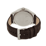 Buy Shop Armani Exchange Whitman Silver Dial Brown Leather Strap Watch For Men - AX2100 USA Online