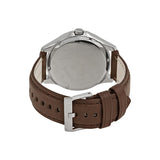 Buy Shop Armani Exchange Whitman Silver Dial Brown Leather Strap Watch For Men - AX2100 USA Online