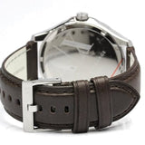 Buy Shop Armani Exchange Whitman Silver Dial Brown Leather Strap Watch For Men - AX2100 USA Online
