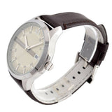 Buy Shop Armani Exchange Whitman Silver Dial Brown Leather Strap Watch For Men - AX2100 USA Online