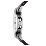Buy Shop Armani Exchange Whitman Silver Dial Brown Leather Strap Watch For Men - AX2100 USA Online