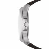 Buy Shop Armani Exchange Whitman Silver Dial Brown Leather Strap Watch For Men - AX2100 USA Online