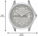 Buy Shop Armani Exchange Whitman Silver Dial Brown Leather Strap Watch For Men - AX2100 USA Online