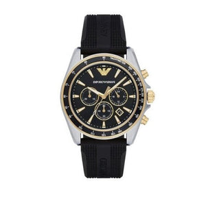 Buy Shop Emporio Armani Sigma Chronograph lack Dial Black Rubber Strap Watch For Men - AR80003 USA Online
