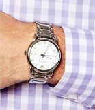 Buy Shop Emporio Armani Classic Luigi Quartz Silver Dial Silver Steel Strap Watch For Men - AR1854 USA Online
