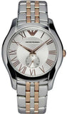 Buy Shop Emporio Armani Classic Quartz Silver Dial Two Tone Steel Strap Watch For Men - AR1824 USA Online