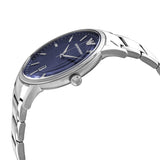 Buy Shop Emporio Armani Renato Blue Dial Silver Steel Strap Watch For Men - AR2477 USA Online