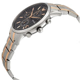 Buy Shop Emporio Armani Renato Chronograph Black Dial Two Tone Steel Strap Watch For Men - AR11165 USA Online