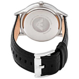 Buy Shop Emporio Armani Renato Analog Black Dial Black Leather Strap Watch For Men - AR11186 USA Online