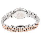 Buy Shop Emporio Armani Gianni T-Bar Mother of Pearl Dial Two Tone Steel Strap Watch For Women - AR1987 USA Online