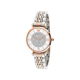 Buy Shop Emporio Armani Gianni T Bar White Dial Two Tone Steel Strap Watch For Women - AR1926 USA Online