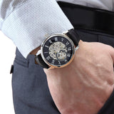 Buy Shop Fossil Townsman Skeleton Black Dial Black Leather Strap Watch for Men - ME3153 USA Online