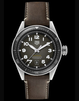 Buy Shop Tag Heuer Autavia Automatic Grey Dial Watch for Men - WBE5114.FC8266 USA Online