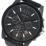 Buy Shop Armani Exchange Outerbanks Chronograph Black Dial Black Silicone Strap Watch For Men - AX1326 USA Online