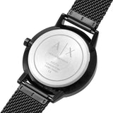 Armani Exchange Cayde Chronograph Black Dial Black Mesh Strap Watch For Men - AX2716