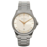 Buy Shop Gucci G Timeless Silver Dial Silver Steel Strap Unisex Watch - YA126442 USA Online