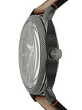 Buy Shop Fossil Machine Chronograph Black Dial Brown Leather Strap Watch for Men - FS5234 USA Online
