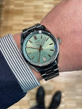 Buy Shop Tag Heuer Carrera Date Automatic 18K Green Dial Silver Steel Strap Watch for Women - WBN2312.BA0001 USA Online
