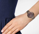 Buy Shop Fossil Jacqueline Brown Dial Brown Steel Strap Watch for Women - ES4275 USA Online