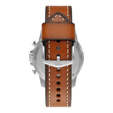 Buy Shop Fossil Bowman Chronograph Blue Dial Brown Leather Strap Watch for Men - FS5602 USA Online