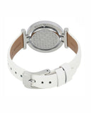 Buy Shop Michael Kors Averi Silver Dial White Leather Strap Watch for Women - MK2524 USA Online