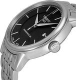 Buy Shop Tissot Classic Carson Powermatic 80 Black Dial Silver Steel Strap Watch For Men - T085.407.11.051.00 USA Online